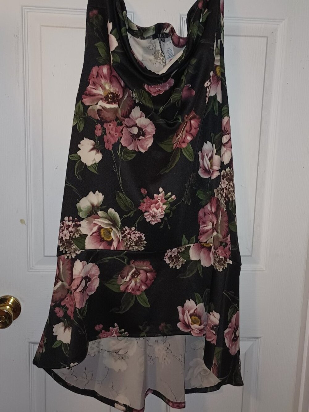 IRIS Floral Cowl Neck Sleeveless dress – Women's